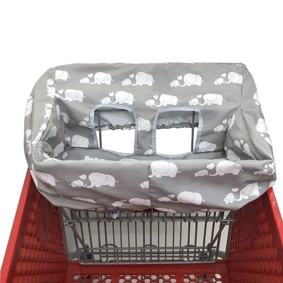 Gray Elephant Shopping Cart Cover - Picture 5 of 5